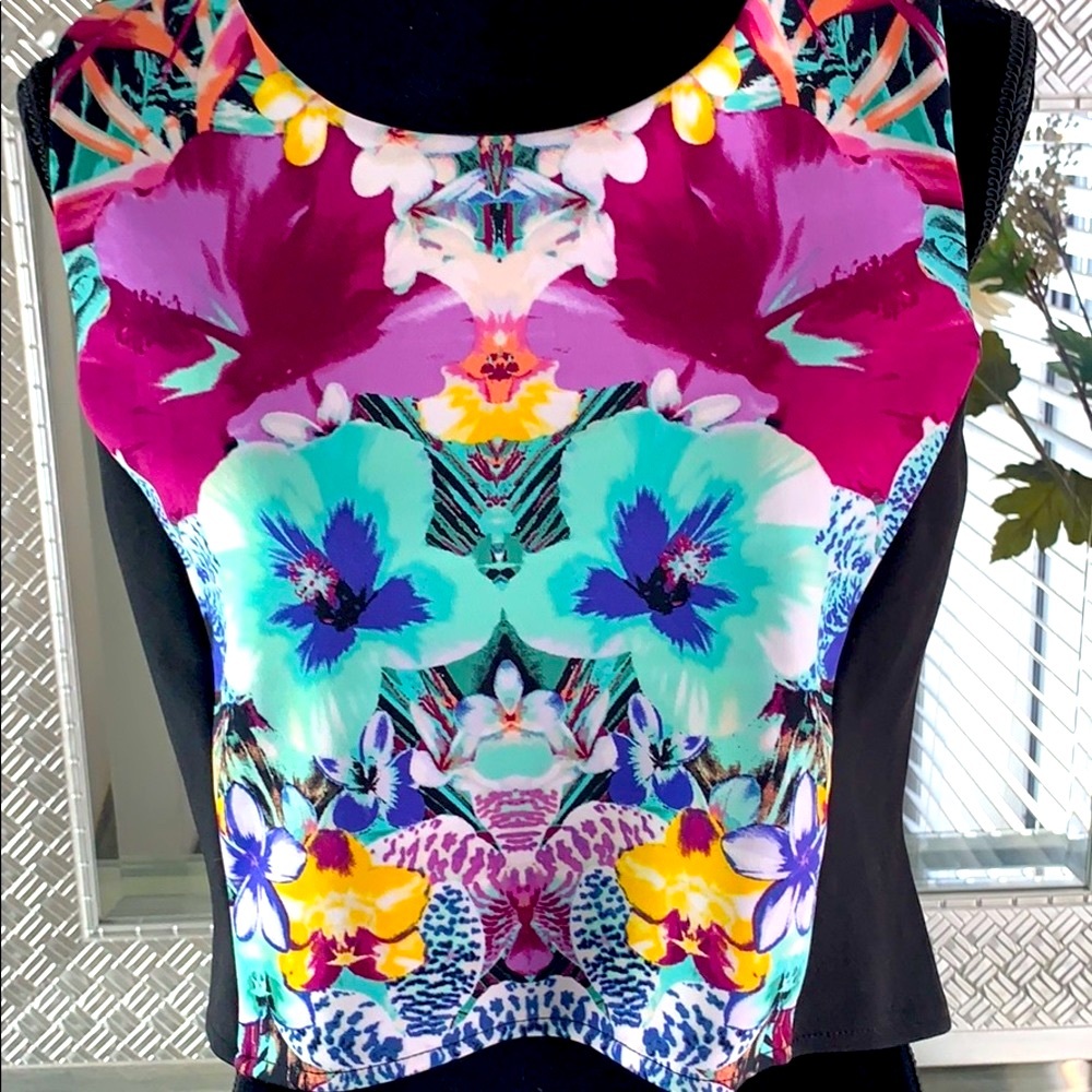 Nicole Miller Enchanted Eden Crop Top - Picture 11 of 14